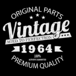 Vintage 1964 svg, Birthday for 1964 Svg, Aged to perfection, | Inspire ...