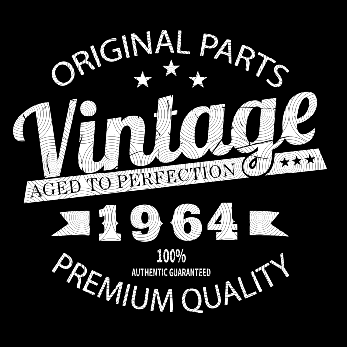 Vintage 1964 svg, Birthday for 1964 Svg, Aged to perfection, | Inspire ...